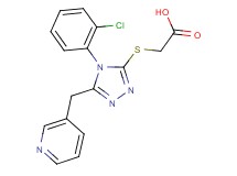 {[4-(2-chlorophenyl)-5-(pyridin-3-ylmethyl)-4H-1,2,4-triazol-3-yl]thio}acetic acid