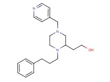2-[1-(3-phenylpropyl)-4-(4-pyridinylmethyl)-2-piperazinyl]ethanol