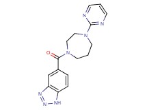 5-[(4-pyrimidin-2-yl-1,4-diazepan-1-yl)carbonyl]-1H-1,2,3-benzotriazole