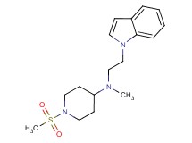 N-[2-(1H-indol-1-yl)ethyl]-N-methyl-1-(methylsulfonyl)piperidin-4-amine