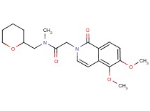 2-(5,6-dimethoxy-1-oxoisoquinolin-2(1H)-yl)-N-methyl-N-(tetrahydro-2H-pyran-2-ylmethyl)acetamide