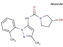 (3R)-3-hydroxy-N-[3-methyl-1-(2-methylphenyl)-1H-pyrazol-5-yl]pyrrolidine-1-carboxamide