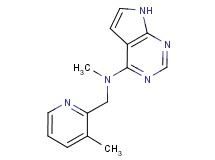 N-methyl-N-[(3-methylpyridin-2-yl)methyl]-7H-pyrrolo[2,3-d]pyrimidin-4-amine