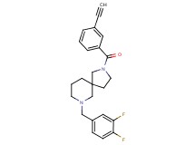 7-(3,4-difluorobenzyl)-2-(3-ethynylbenzoyl)-2,7-diazaspiro[4.5]decane