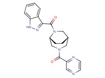 3-{[(1S*,5R*)-3-(pyrazin-2-ylcarbonyl)-3,6-diazabicyclo[3.2.2]non-6-yl]carbonyl}-1H-indazole