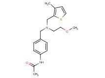 N-[4-({(2-methoxyethyl)[(3-methyl-2-thienyl)methyl]amino}methyl)phenyl]acetamide