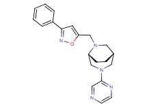 (1R*,5R*)-6-[(3-phenyl-5-isoxazolyl)methyl]-3-(2-pyrazinyl)-3,6-diazabicyclo[3.2.2]nonane