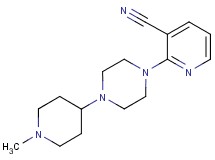 2-[4-(1-methylpiperidin-4-yl)piperazin-1-yl]nicotinonitrile