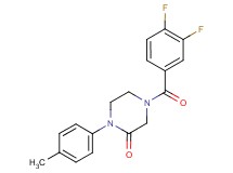 4-(3,4-difluorobenzoyl)-1-(4-methylphenyl)-2-piperazinone