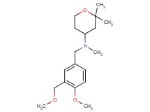 (2,2-dimethyltetrahydro-2H-pyran-4-yl)[4-methoxy-3-(methoxymethyl)benzyl]methylamine