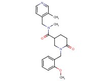 1-(2-methoxybenzyl)-N-methyl-N-[(3-methyl-4-pyridinyl)methyl]-6-oxo-3-piperidinecarboxamide