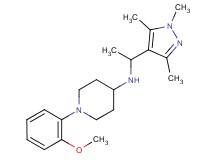 1-(2-methoxyphenyl)-N-[1-(1,3,5-trimethyl-1H-pyrazol-4-yl)ethyl]piperidin-4-amine