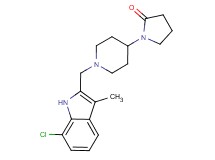 1-{1-[(7-chloro-3-methyl-1H-indol-2-yl)methyl]piperidin-4-yl}pyrrolidin-2-one