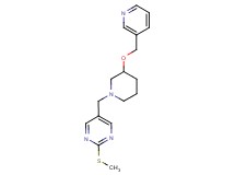 2-(methylthio)-5-{[3-(3-pyridinylmethoxy)-1-piperidinyl]methyl}pyrimidine