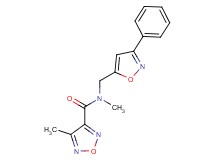 N,4-dimethyl-N-[(3-phenyl-5-isoxazolyl)methyl]-1,2,5-oxadiazole-3-carboxamide