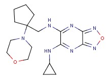 N-cyclopropyl-N'-{[1-(4-morpholinyl)cyclopentyl]methyl}[1,2,5]oxadiazolo[3,4-b]pyrazine-5,6-diamine