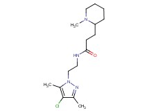 N-[2-(4-chloro-3,5-dimethyl-1H-pyrazol-1-yl)ethyl]-3-(1-methyl-2-piperidinyl)propanamide