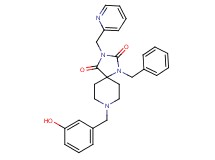 1-benzyl-8-(3-hydroxybenzyl)-3-(2-pyridinylmethyl)-1,3,8-triazaspiro[4.5]decane-2,4-dione