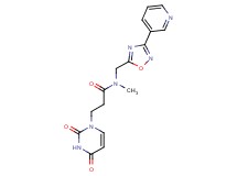 3-(2,4-dioxo-3,4-dihydro-1(2H)-pyrimidinyl)-N-methyl-N-{[3-(3-pyridinyl)-1,2,4-oxadiazol-5-yl]methyl}propanamide