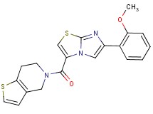 5-{[6-(2-methoxyphenyl)imidazo[2,1-b][1,3]thiazol-3-yl]carbonyl}-4,5,6,7-tetrahydrothieno[3,2-c]pyridine
