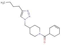 4-[(4-butyl-1H-1,2,3-triazol-1-yl)methyl]-1-(cyclohex-3-en-1-ylcarbonyl)piperidine