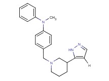 N-methyl-N-phenyl-4-{[3-(1H-pyrazol-5-yl)-1-piperidinyl]methyl}aniline