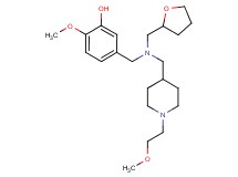 2-methoxy-5-{[{[1-(2-methoxyethyl)-4-piperidinyl]methyl}(tetrahydro-2-furanylmethyl)amino]methyl}phenol