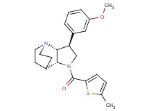(2R*,3S*,6R*)-3-(3-methoxyphenyl)-5-[(5-methyl-2-thienyl)carbonyl]-1,5-diazatricyclo[5.2.2.0~2,6~]undecane