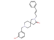 8-(3-hydroxybenzyl)-2-[(2E)-3-phenyl-2-propen-1-yl]-2,8-diazaspiro[4.5]decan-3-one