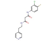 N-(3-chloro-4-fluorophenyl)-N'-(2-pyridin-4-ylethyl)malonamide