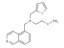 (isoquinolin-5-ylmethyl)(2-methoxyethyl)(2-thienylmethyl)amine