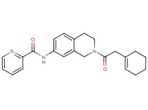 N-{2-[2-(1-cyclohexen-1-yl)acetyl]-1,2,3,4-tetrahydro-7-isoquinolinyl}-2-pyridinecarboxamide