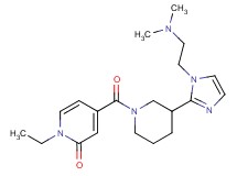 4-[(3-{1-[2-(dimethylamino)ethyl]-1H-imidazol-2-yl}-1-piperidinyl)carbonyl]-1-ethyl-2(1H)-pyridinone