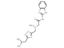 N-1H-benzimidazol-2-yl-2-[[(3-isobutyl-1,2,4-oxadiazol-5-yl)methyl](methyl)amino]acetamide