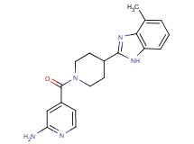 4-{[4-(4-methyl-1H-benzimidazol-2-yl)piperidin-1-yl]carbonyl}pyridin-2-amine