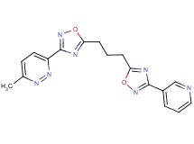 3-methyl-6-(5-{3-[3-(3-pyridinyl)-1,2,4-oxadiazol-5-yl]propyl}-1,2,4-oxadiazol-3-yl)pyridazine