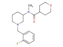N-[1-(2-fluorobenzyl)-3-piperidinyl]-N-methyltetrahydro-2H-pyran-4-carboxamide