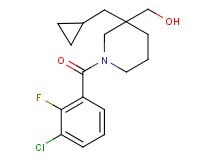 [1-(3-chloro-2-fluorobenzoyl)-3-(cyclopropylmethyl)piperidin-3-yl]methanol