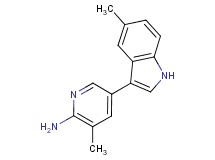 3-methyl-5-(5-methyl-1H-indol-3-yl)pyridin-2-amine