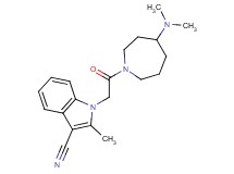 1-{2-[4-(dimethylamino)-1-azepanyl]-2-oxoethyl}-2-methyl-1H-indole-3-carbonitrile