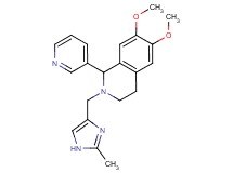 6,7-dimethoxy-2-[(2-methyl-1H-imidazol-4-yl)methyl]-1-pyridin-3-yl-1,2,3,4-tetrahydroisoquinoline