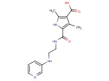 2,4-dimethyl-5-({[2-(pyridin-3-ylamino)ethyl]amino}carbonyl)-1H-pyrrole-3-carboxylic acid