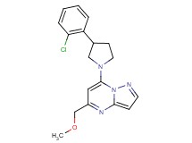 7-[3-(2-chlorophenyl)-1-pyrrolidinyl]-5-(methoxymethyl)pyrazolo[1,5-a]pyrimidine