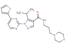 5-isopropyl-N-[3-(4-morpholinyl)propyl]-1-[4-(2-thienyl)-2-pyrimidinyl]-1H-pyrazole-4-carboxamide