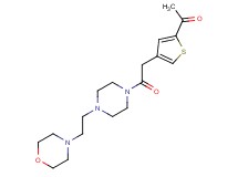 1-(4-{2-[4-(2-morpholin-4-ylethyl)piperazin-1-yl]-2-oxoethyl}-2-thienyl)ethanone