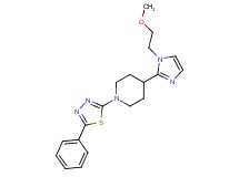 4-[1-(2-methoxyethyl)-1H-imidazol-2-yl]-1-(5-phenyl-1,3,4-thiadiazol-2-yl)piperidine