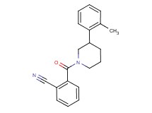 2-{[3-(2-methylphenyl)-1-piperidinyl]carbonyl}benzonitrile