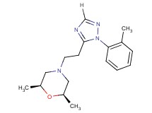 (2R*,6S*)-2,6-dimethyl-4-{2-[1-(2-methylphenyl)-1H-1,2,4-triazol-5-yl]ethyl}morpholine