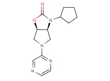 (3aS*,6aR*)-3-cyclopentyl-5-(2-pyrazinyl)hexahydro-2H-pyrrolo[3,4-d][1,3]oxazol-2-one
