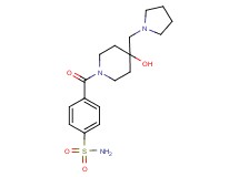 4-{[4-hydroxy-4-(pyrrolidin-1-ylmethyl)piperidin-1-yl]carbonyl}benzenesulfonamide